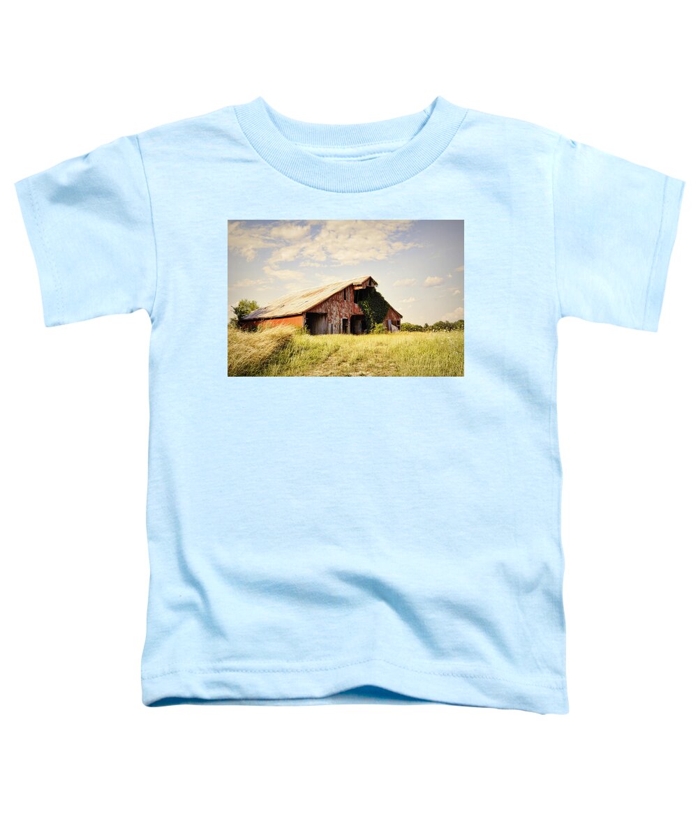 Barn Toddler T-Shirt featuring the photograph Englewood Barn by Cricket Hackmann