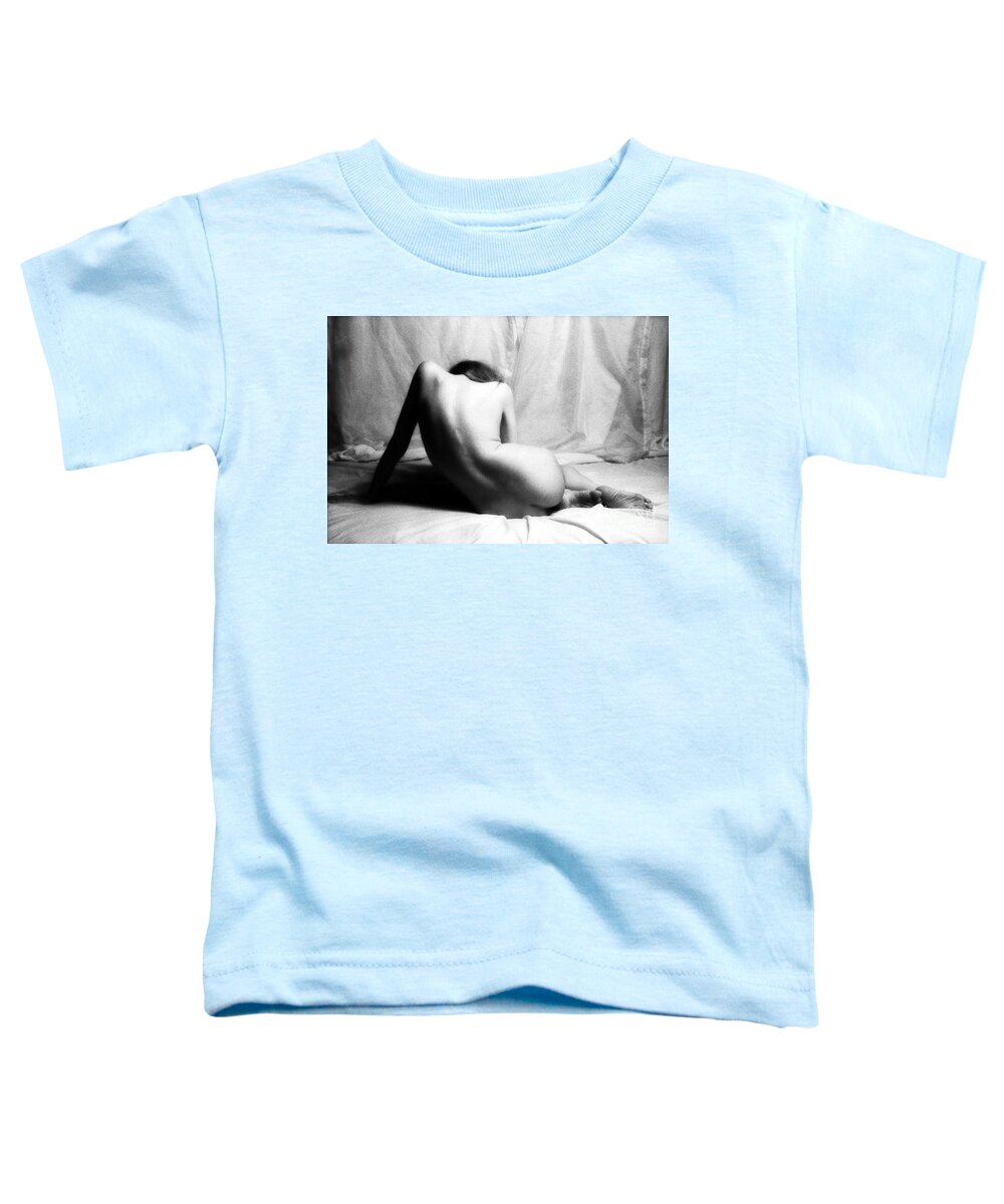 Nude Toddler T-Shirt featuring the photograph Eves Back While Leaning by Lindsay Garrett