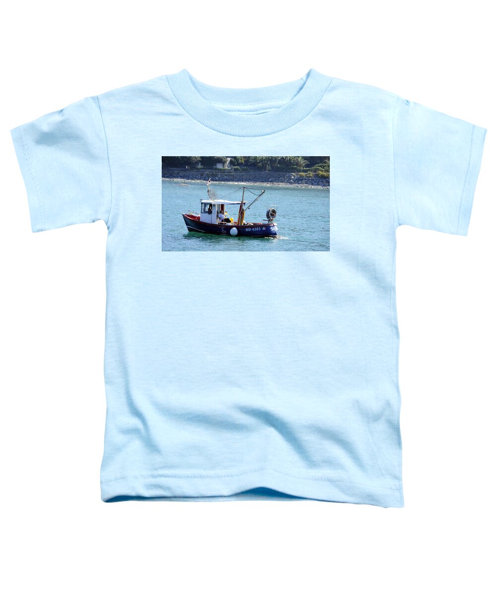 Europe Toddler T-Shirt featuring the photograph Fishing Boat at Portovenere by Matt Swinden