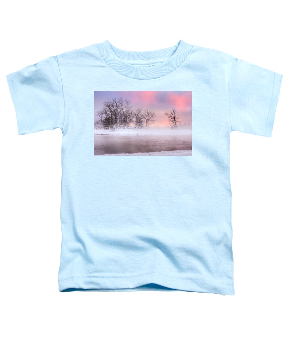 Blue Hour Toddler T-Shirt featuring the photograph Frozen Island by Jakub Sisak