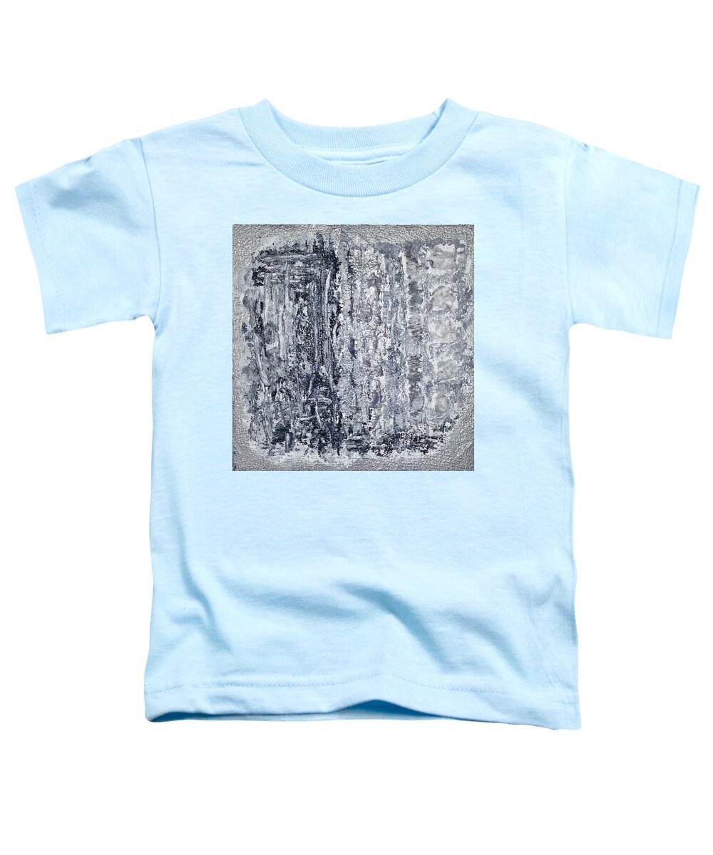 Abstract Artwork Toddler T-Shirt featuring the painting G1 - greys by KUNST MIT HERZ Art with heart