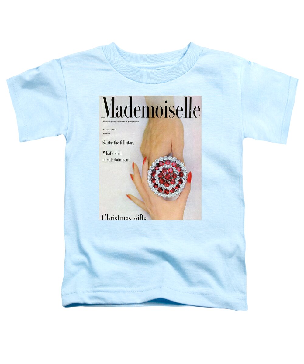 Fashion Toddler T-Shirt featuring the photograph Hands Holding A Coro Rhinestone Pin by Somoroff