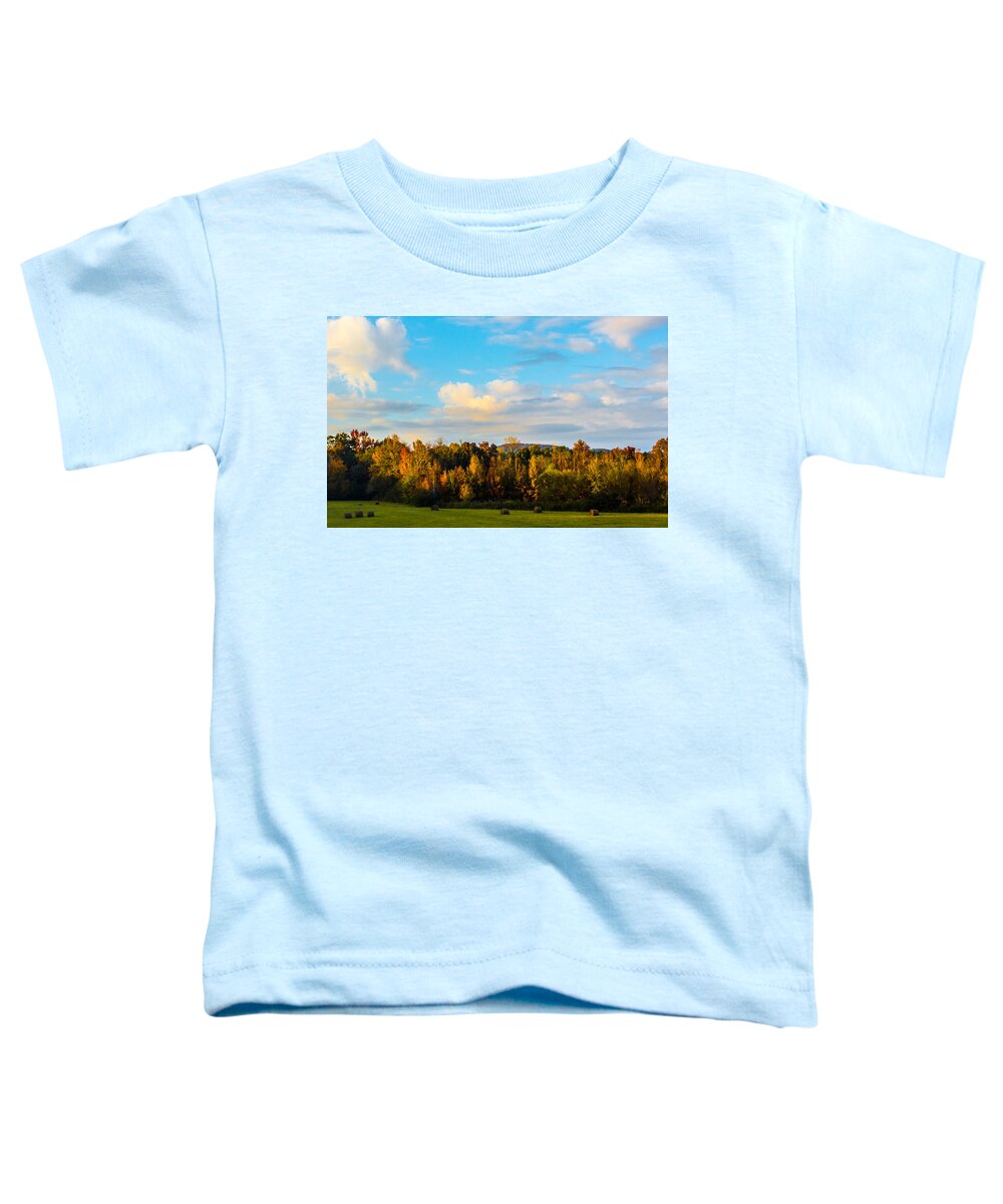 Farm Toddler T-Shirt featuring the photograph Harvest Time On The Farm by Parker Cunningham