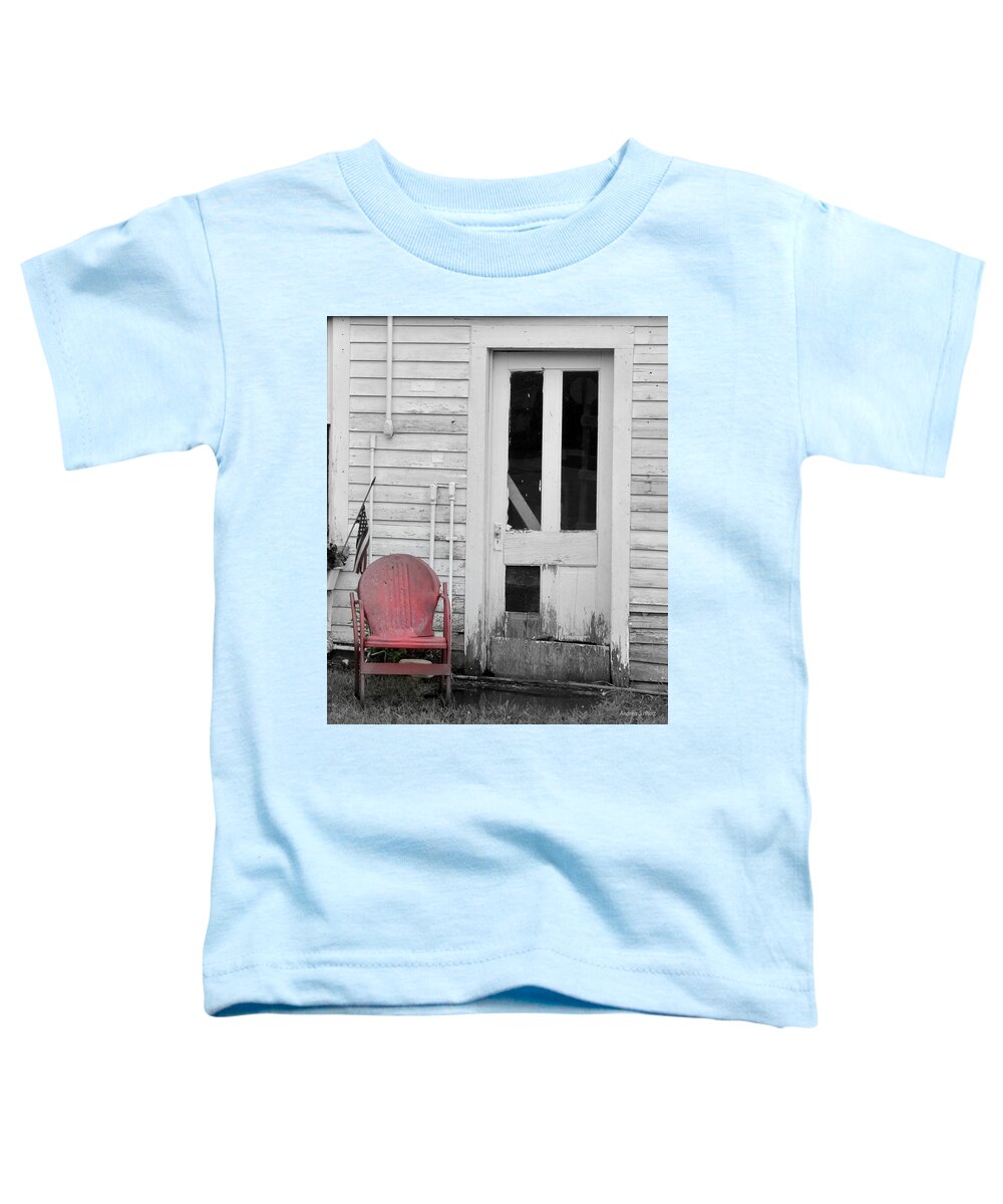 Chair Toddler T-Shirt featuring the photograph Have A Seat by Andrea Platt