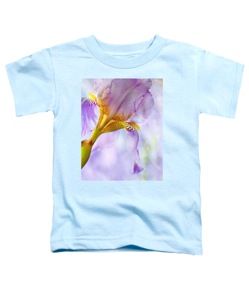 Floral Toddler T-Shirt featuring the photograph Heavenly Iris 2 by Theresa Tahara