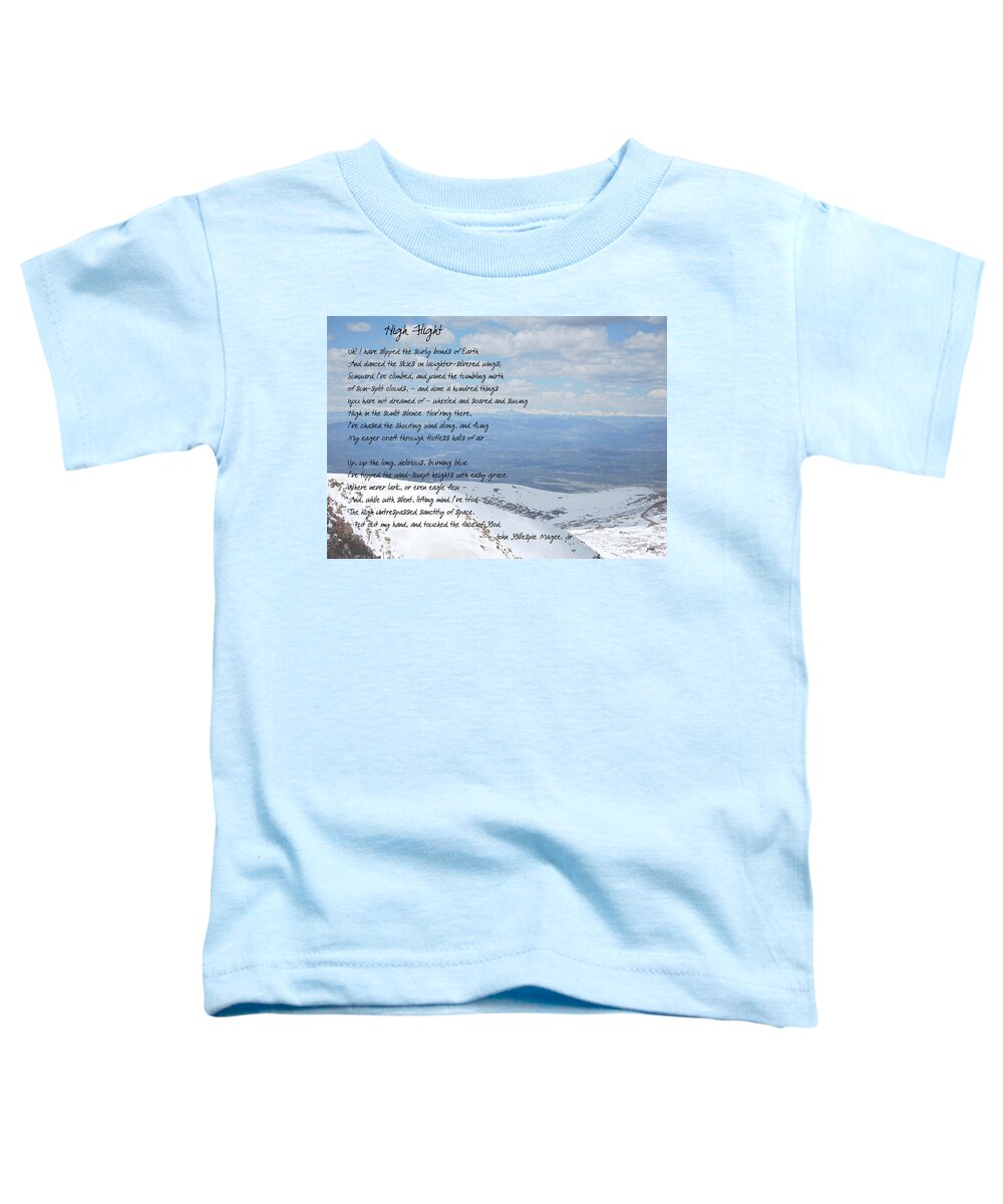 Wright Toddler T-Shirt featuring the photograph High Flight by Paulette B Wright