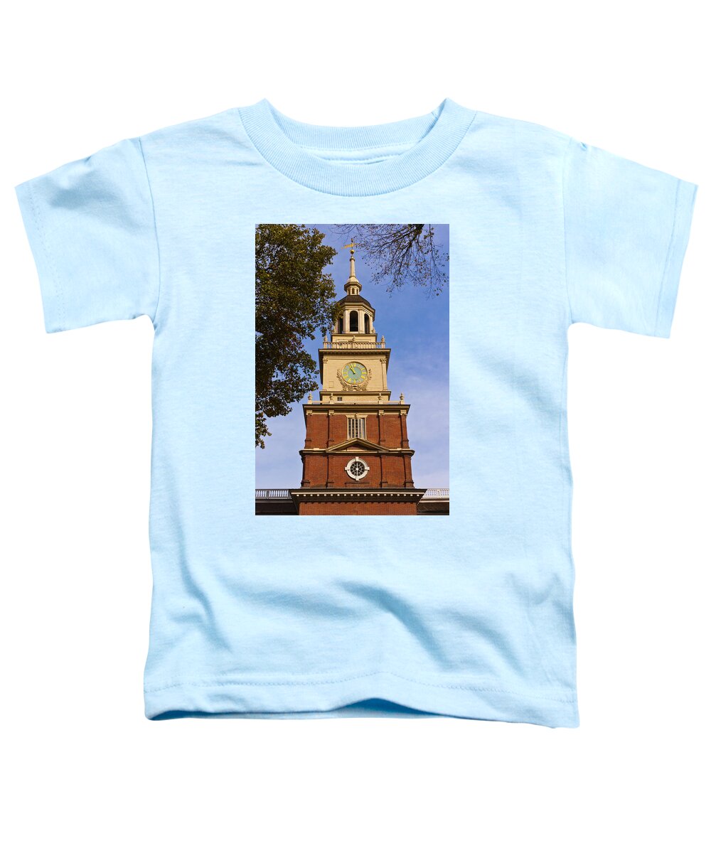 Philadelphia Toddler T-Shirt featuring the photograph Independence Hall by Lou Ford