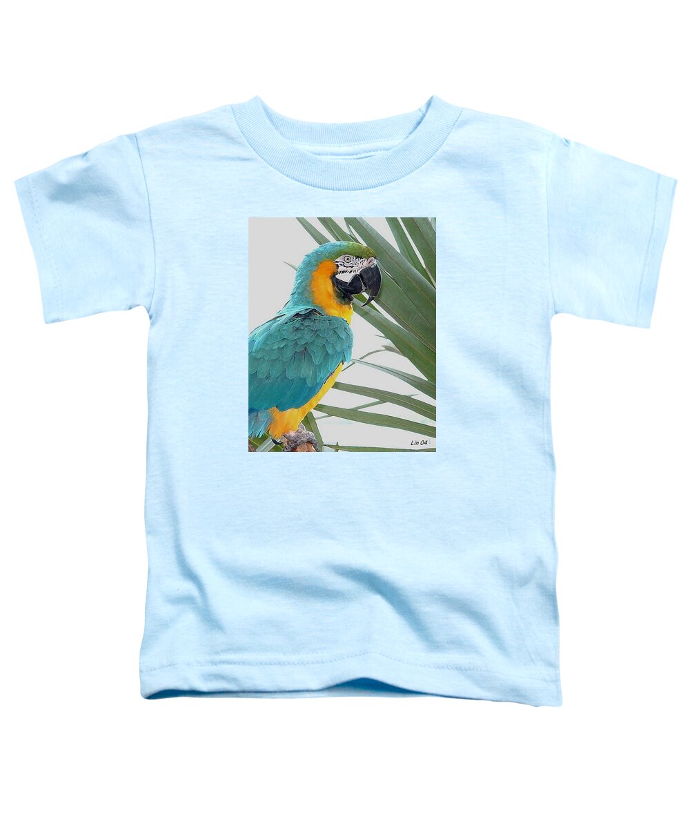 Bird Toddler T-Shirt featuring the photograph Islamorada Parrot - of the Macaw Persuasion by Lin Grosvenor