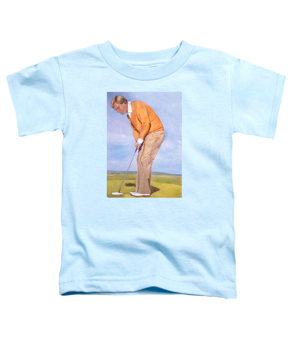 People Toddler T-Shirt featuring the painting Jack Nicklaus by Donna Tucker