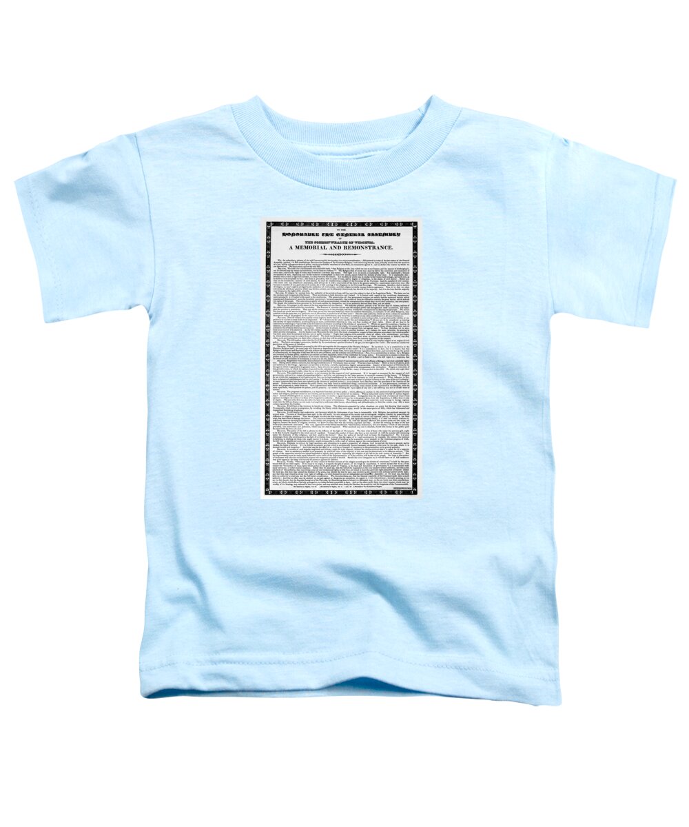 1785 Toddler T-Shirt featuring the painting James Madison Memorial by Granger