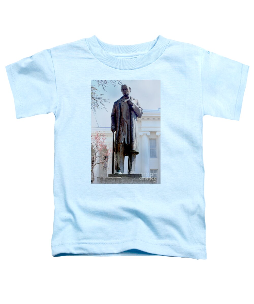 James Marion Sims Toddler T-Shirt featuring the photograph James Marion Sims Alabama State Capitol by Lesa Fine