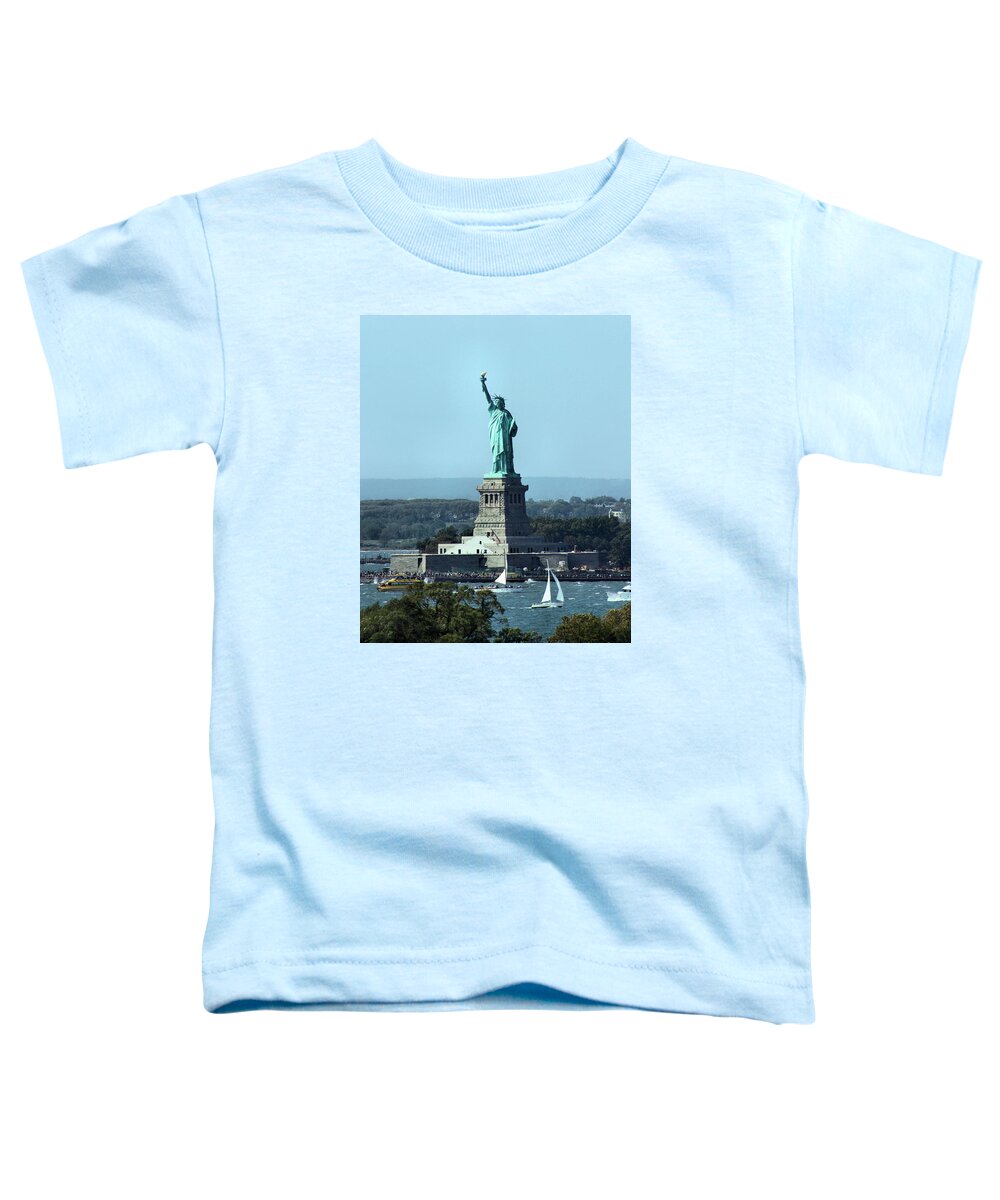 Statue Of Liberty Toddler T-Shirt featuring the photograph Lady Liberty by Kristin Elmquist