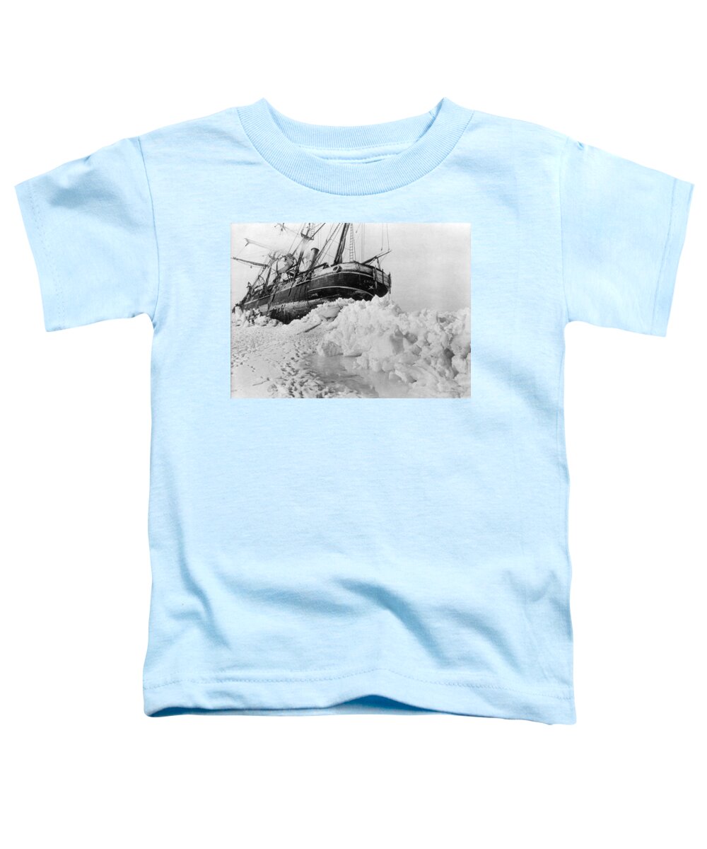 Navigation Toddler T-Shirt featuring the photograph Last Moments Of Shackletons Endurance by Science Source