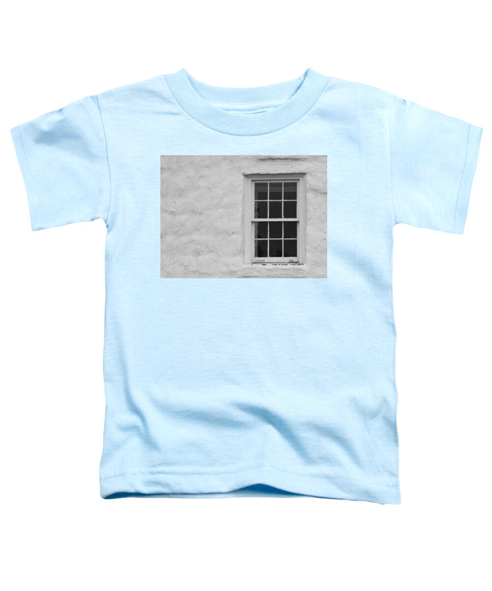 Lighthouse Toddler T-Shirt featuring the photograph Lighthouse Portal BW by Jean Macaluso
