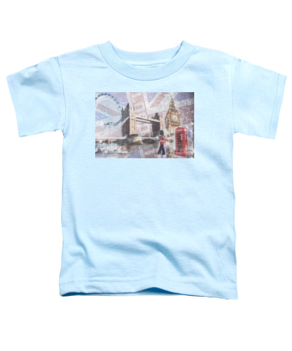 Great Britain Toddler T-Shirt featuring the photograph London blue by Hannes Cmarits