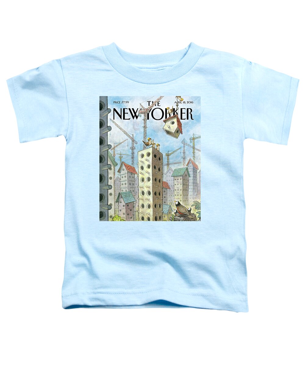 Co-op Toddler T-Shirt featuring the painting Luxury Coops by Peter de Seve