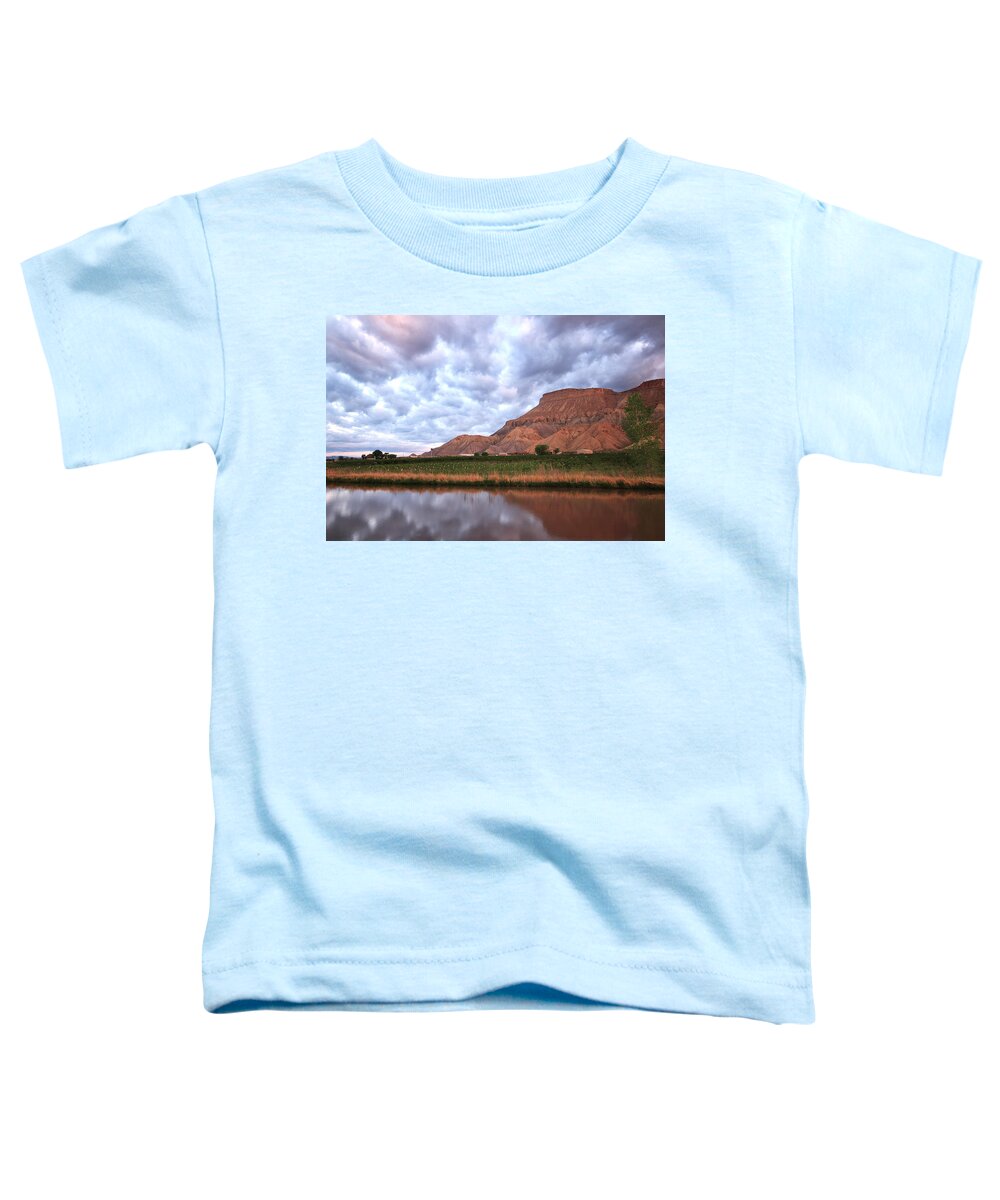 Mt Garfield Toddler T-Shirt featuring the photograph Mt Garfield reflections by Ronda Kimbrow