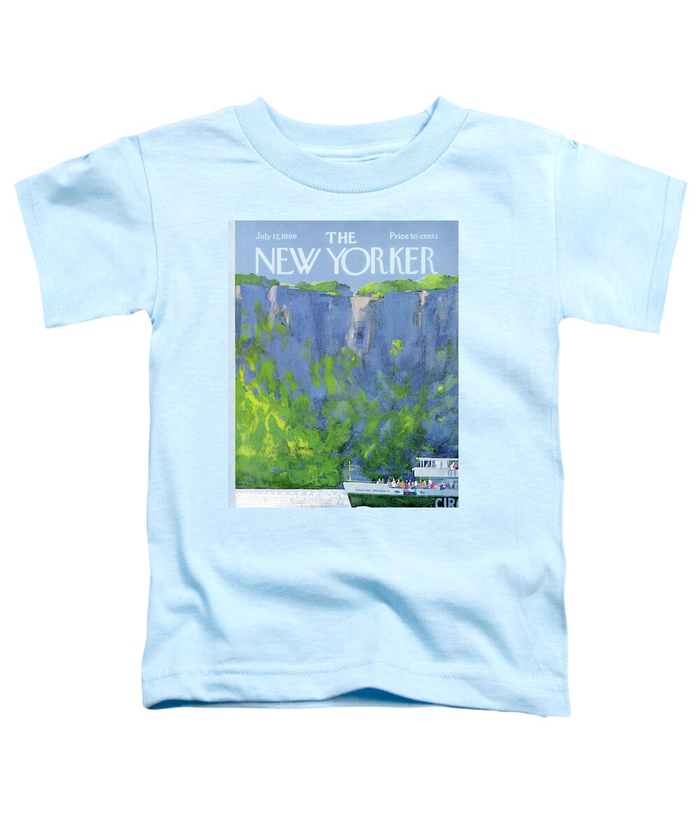 Leisure Toddler T-Shirt featuring the painting New Yorker July 12th, 1969 by Arthur Getz