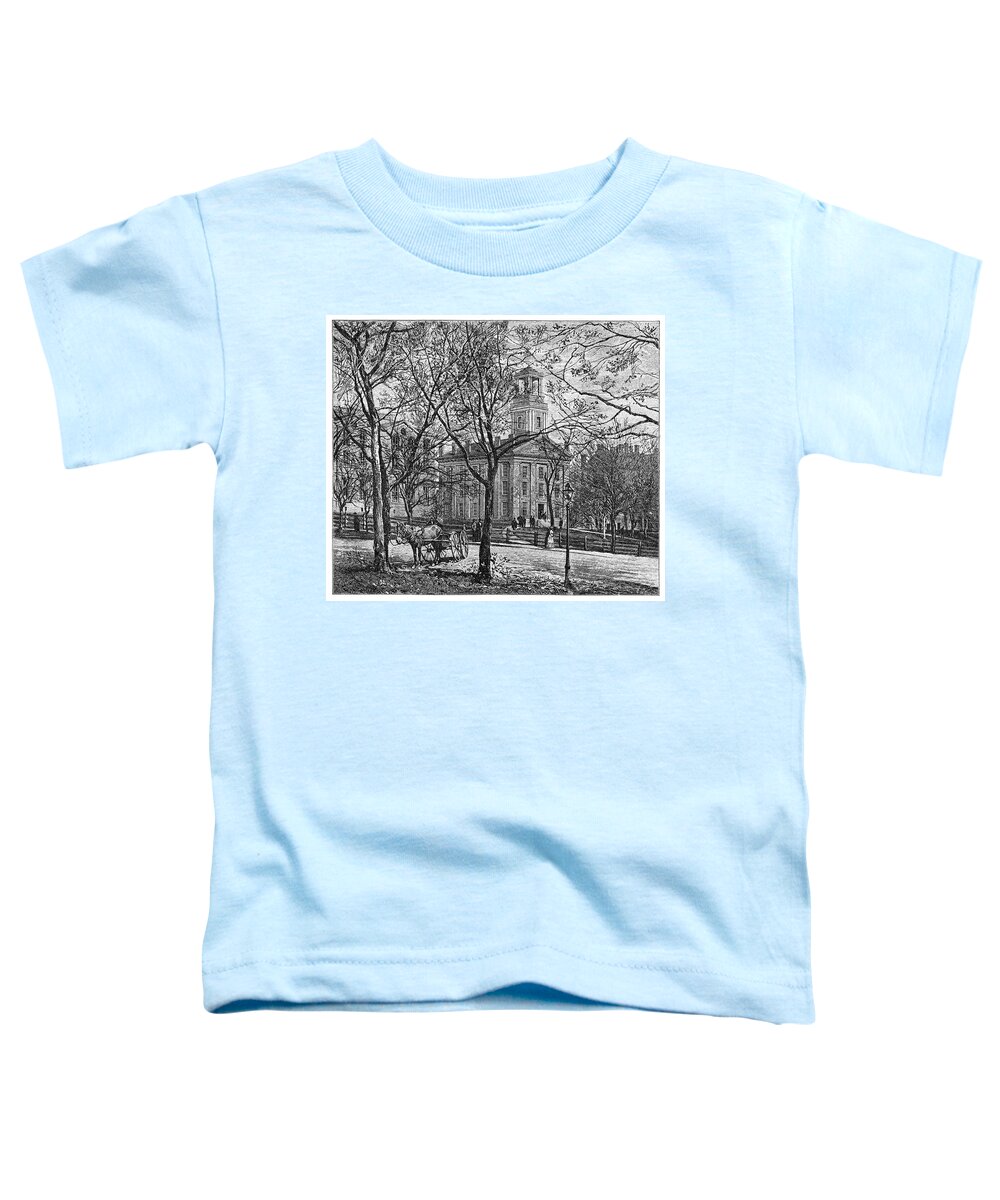1885 Toddler T-Shirt featuring the painting Ohio Marietta College by Granger