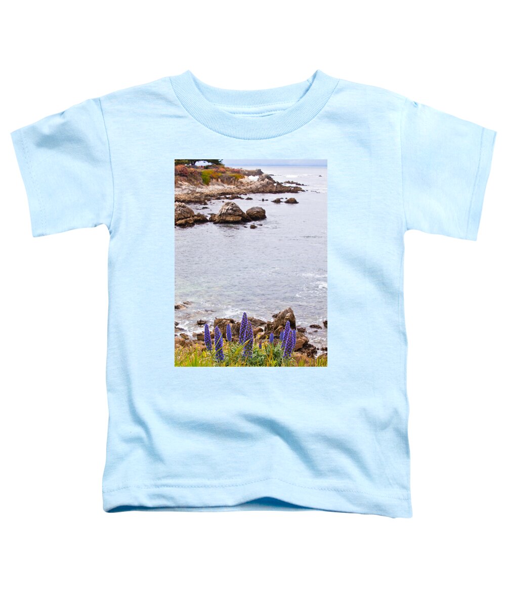 Shoreline Toddler T-Shirt featuring the photograph Pacific Grove Coastline by Melinda Ledsome