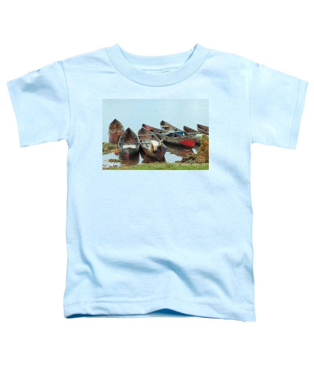 Boats Toddler T-Shirt featuring the photograph Parking Boats by Jola Martysz