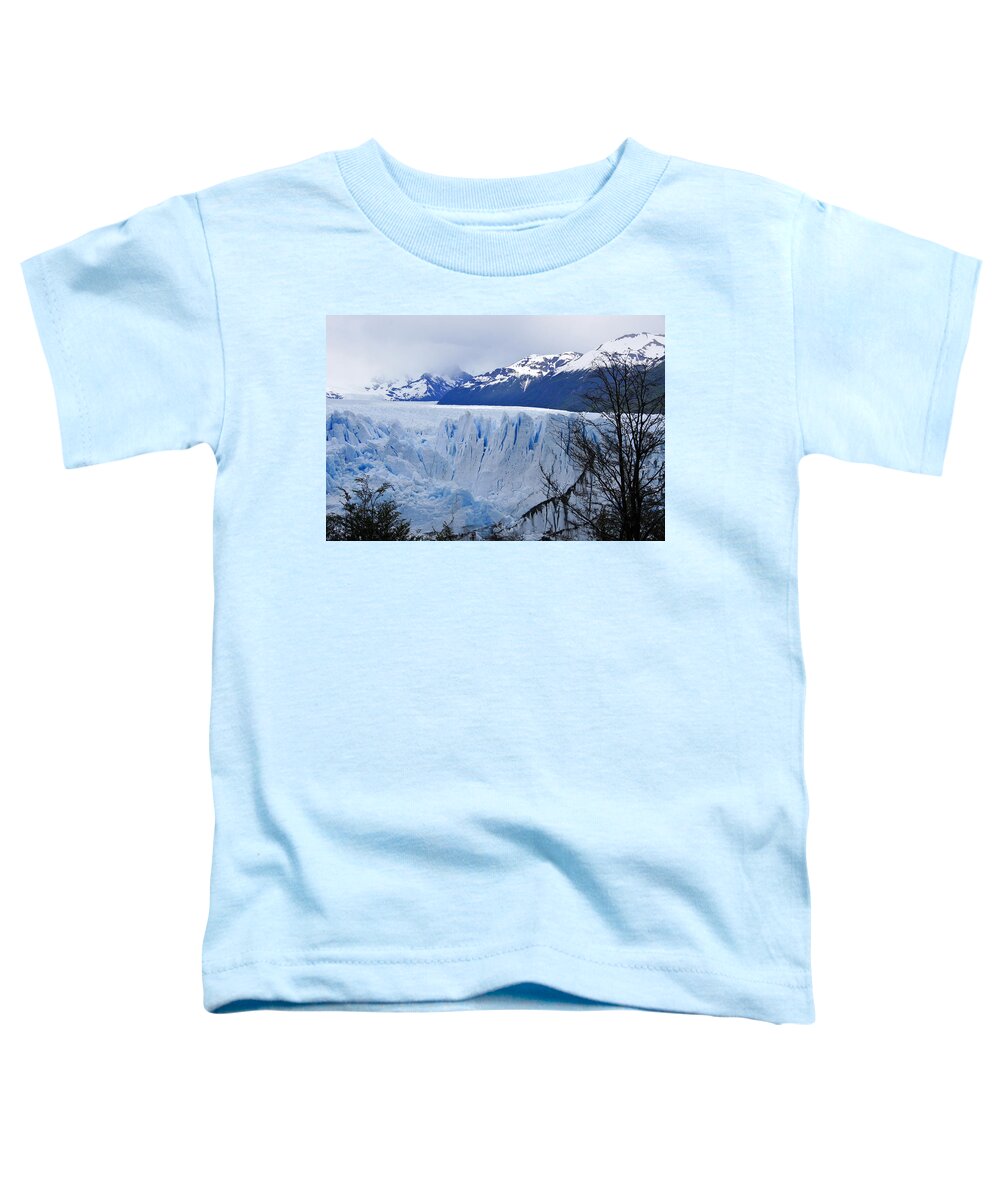 Argentina Toddler T-Shirt featuring the photograph Perito Moreno Glacier by Michele Burgess