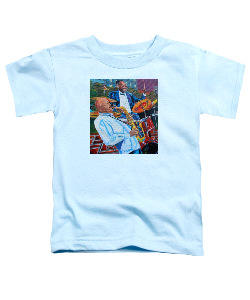 Street Art Toddler T-Shirt featuring the photograph Play It Again by Fiona Kennard