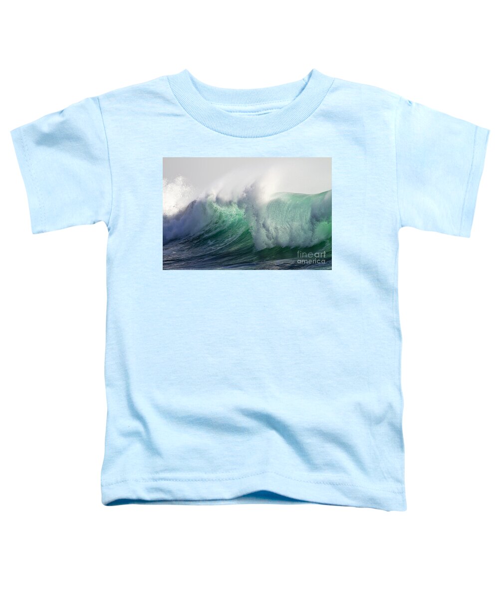 Wave Toddler T-Shirt featuring the photograph Portuguese Sea Surf by Heiko Koehrer-Wagner