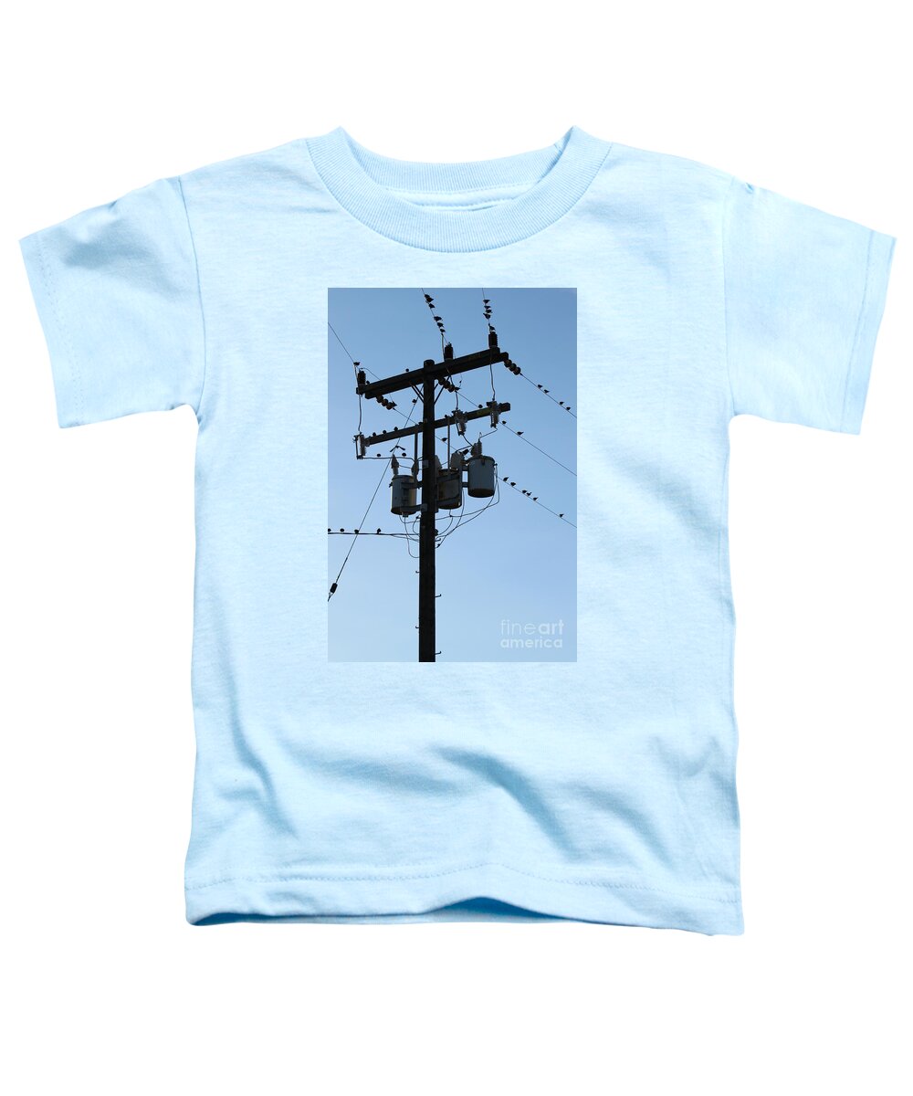 Power Toddler T-Shirt featuring the photograph Power Pole by Henrik Lehnerer