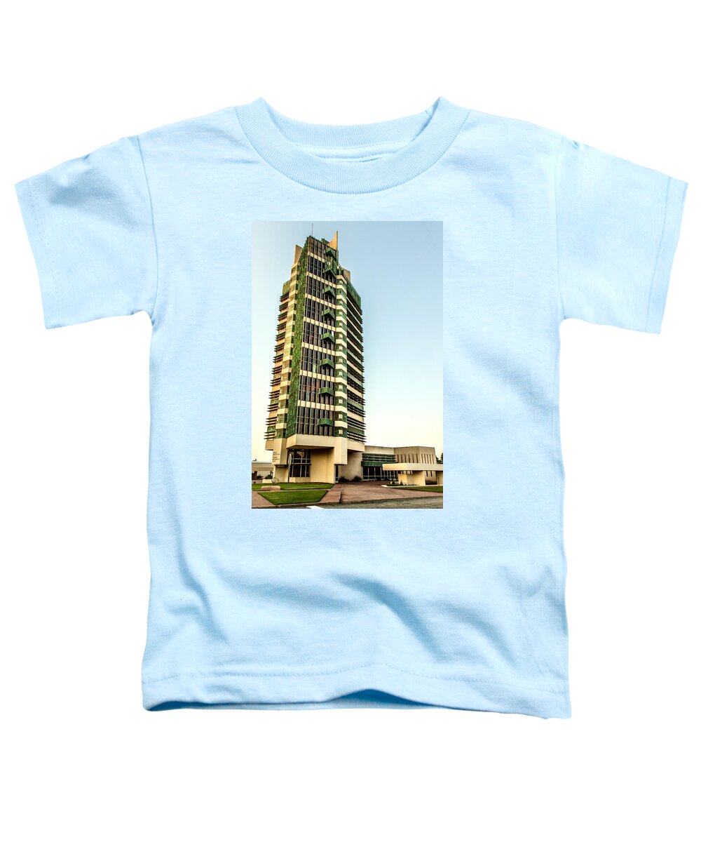 Frank Lloyd Wright Toddler T-Shirt featuring the photograph Price Tower by Diana Powell