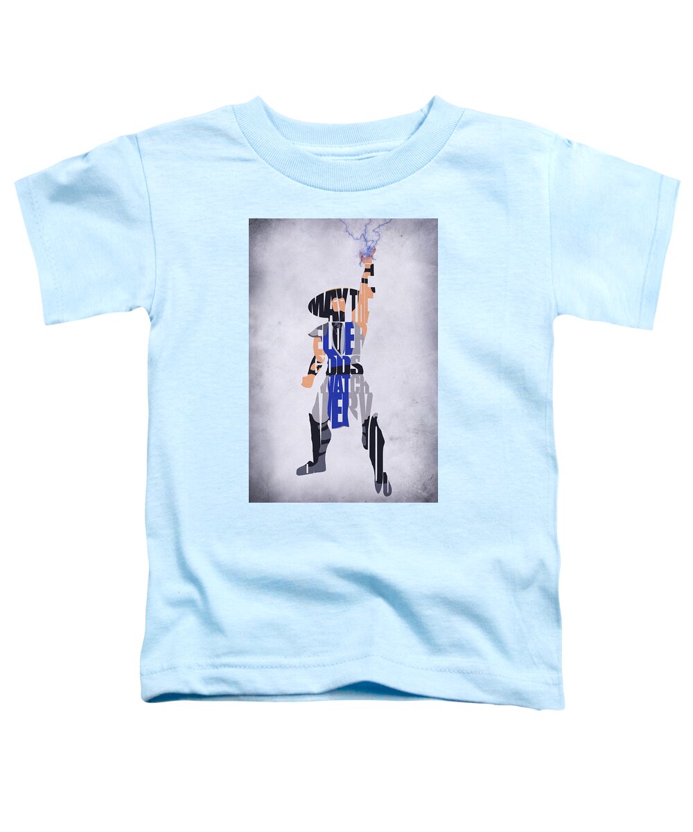 Raiden Toddler T-Shirt featuring the digital art Raiden - Mortal Kombat by Inspirowl Design