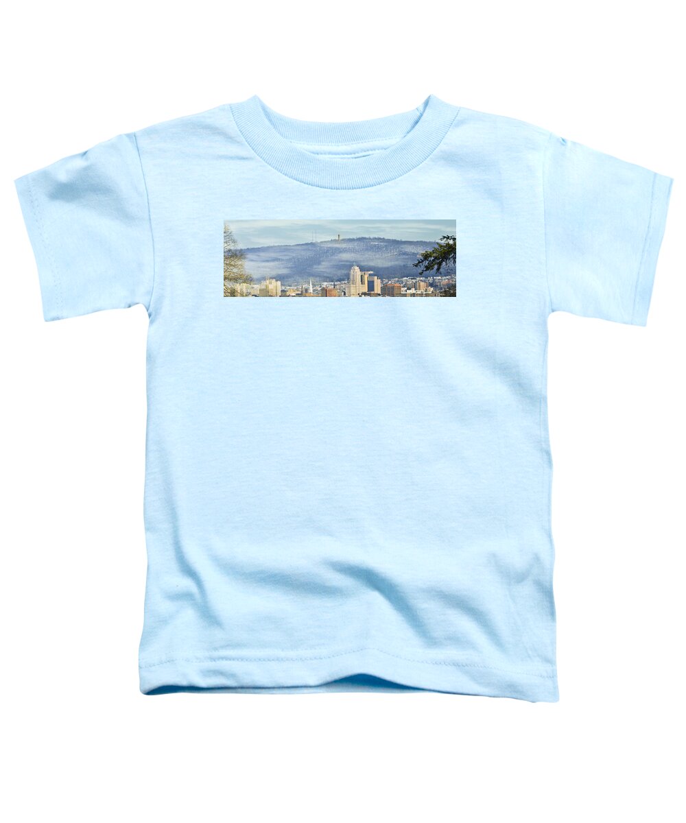Reading Toddler T-Shirt featuring the photograph Reading Skyline by Trish Tritz