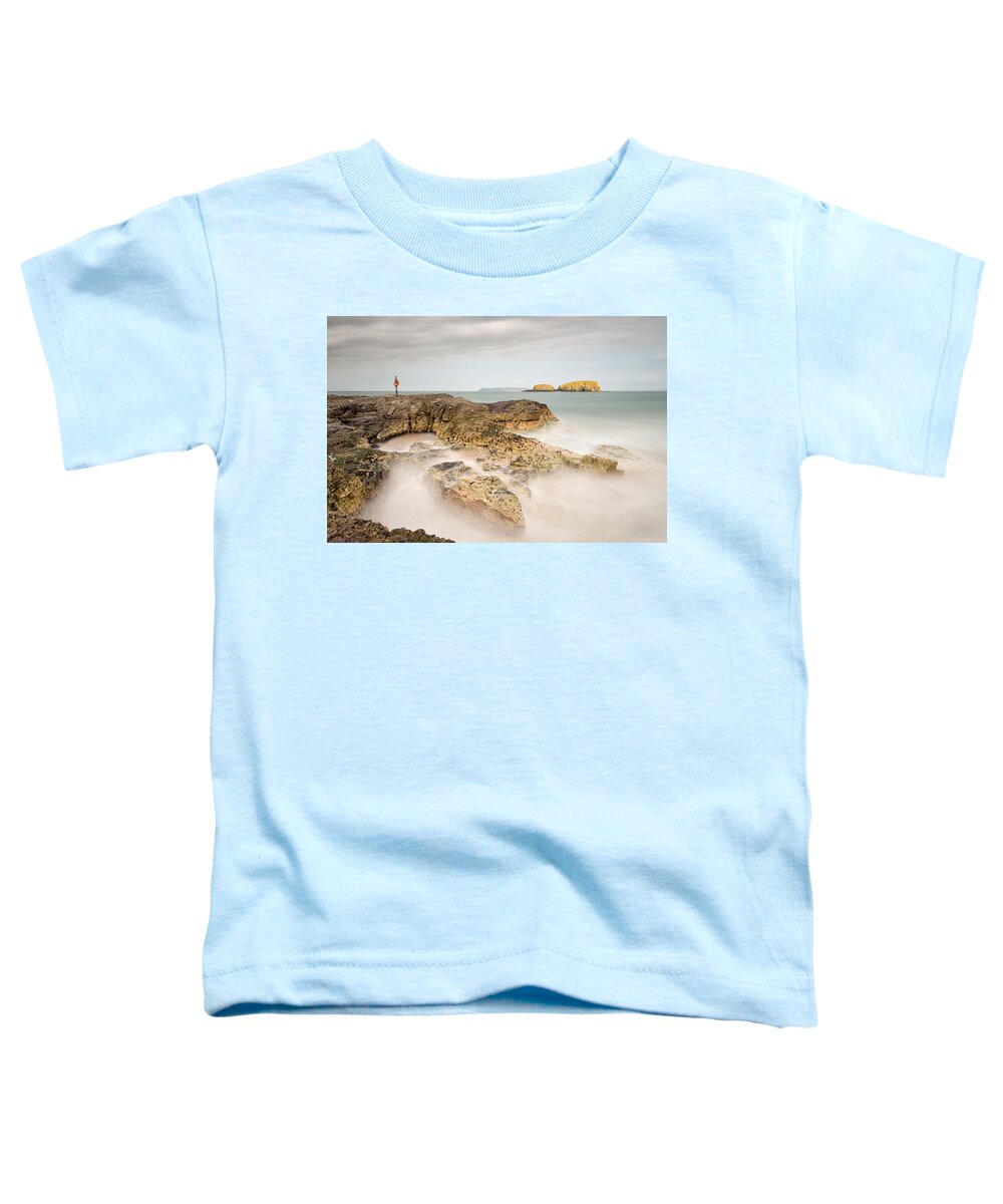 Sheep Island Toddler T-Shirt featuring the photograph Red Ring, Ballintoy by Nigel R Bell