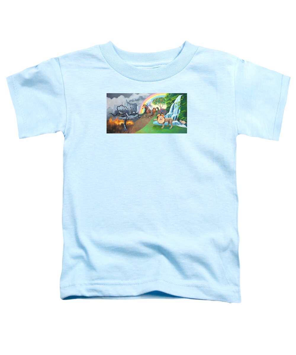Prophetic Toddler T-Shirt featuring the painting Restoration by Susan McNally
