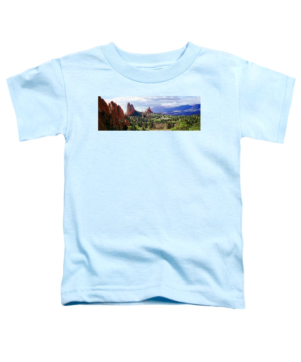 Photography Toddler T-Shirt featuring the photograph Rock Formations On A Landscape, Garden by Panoramic Images