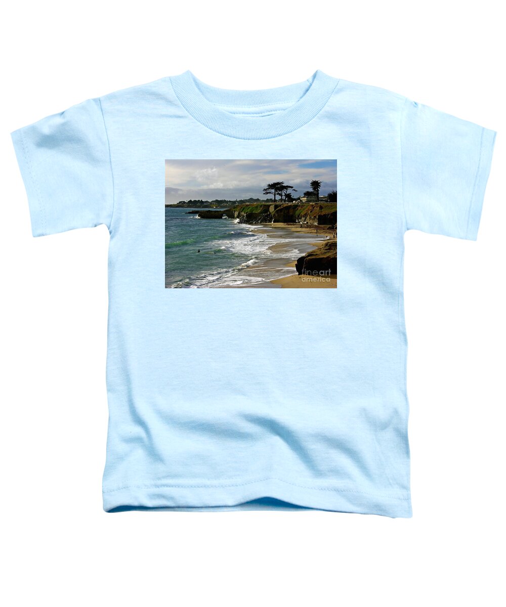 Santa Cruz Toddler T-Shirt featuring the photograph Santa Cruz Beach by Carol Groenen