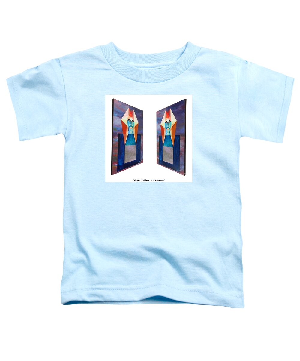 Spirituality Toddler T-Shirt featuring the painting Shots Shifted - Empereur 7 by Michael Bellon