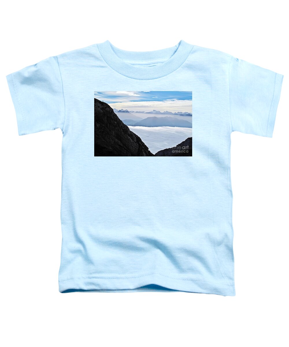 Travel Toddler T-Shirt featuring the photograph Smallness of Mankind by Elvis Vaughn