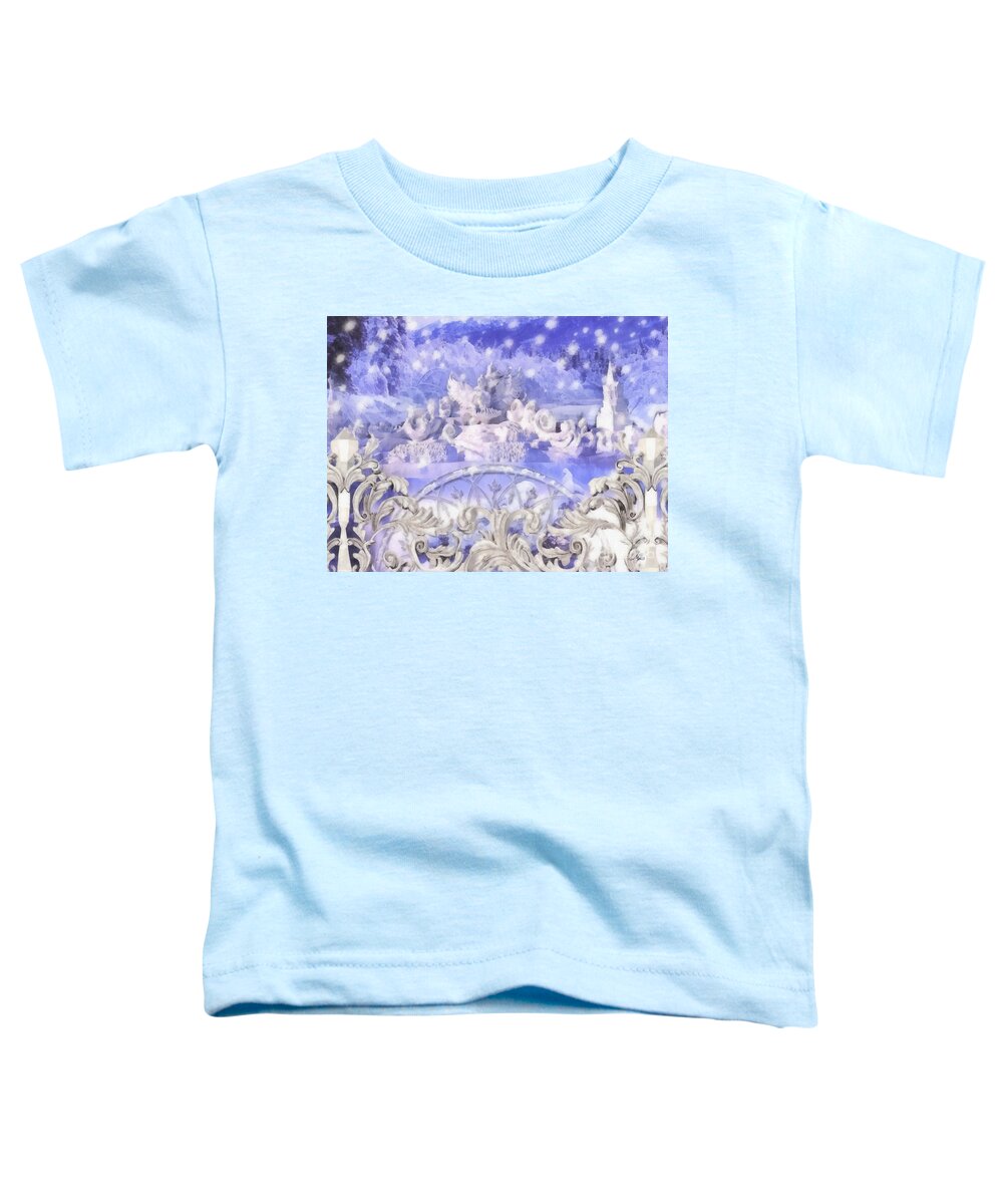 Some Say In Ice Toddler T-Shirt featuring the painting Some say in ice by Mo T