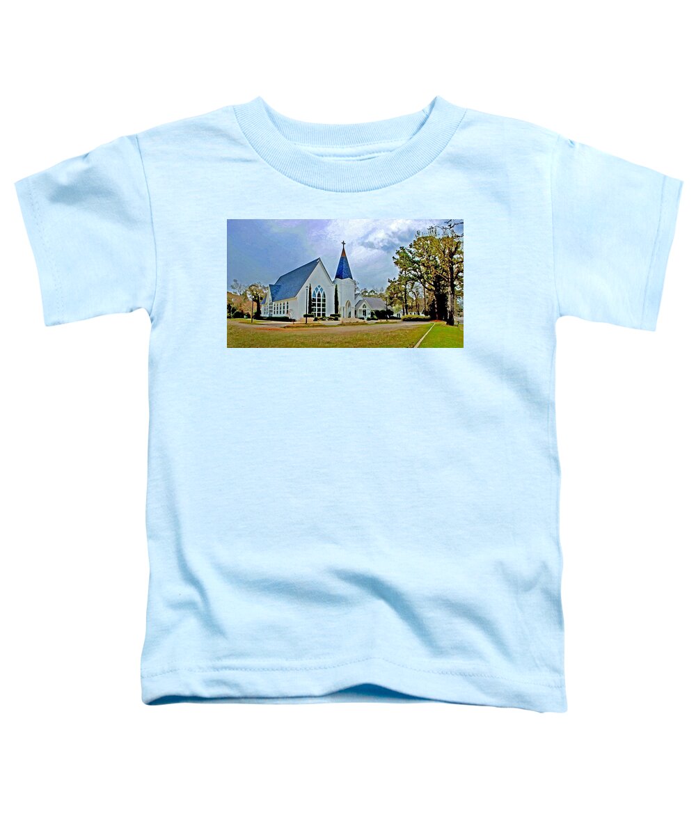 Alabama Toddler T-Shirt featuring the digital art St. Francis front cropped 2 by Michael Thomas