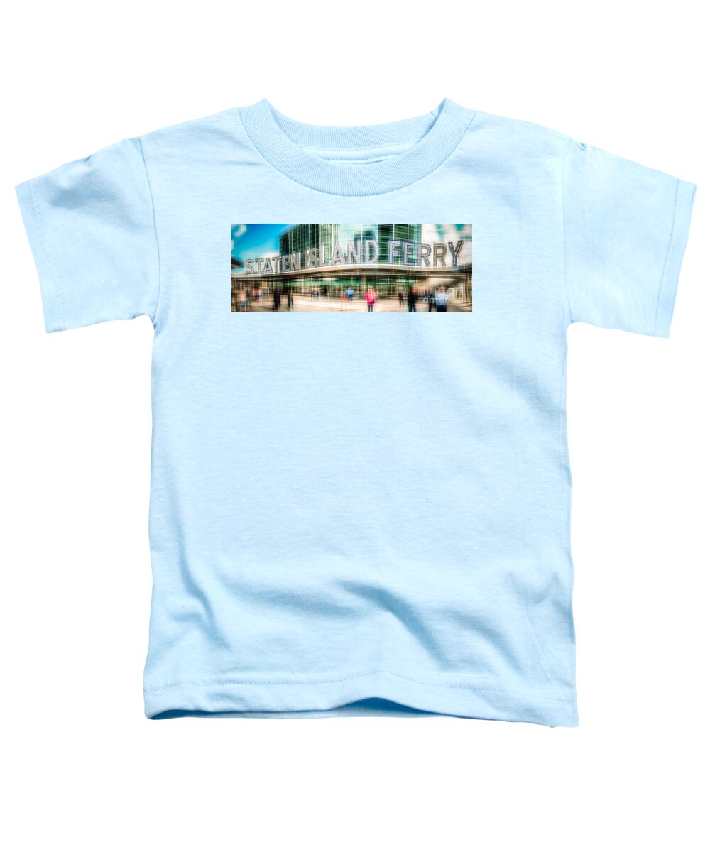 Nyc Toddler T-Shirt featuring the photograph Staten Island Ferry Ld by Hannes Cmarits