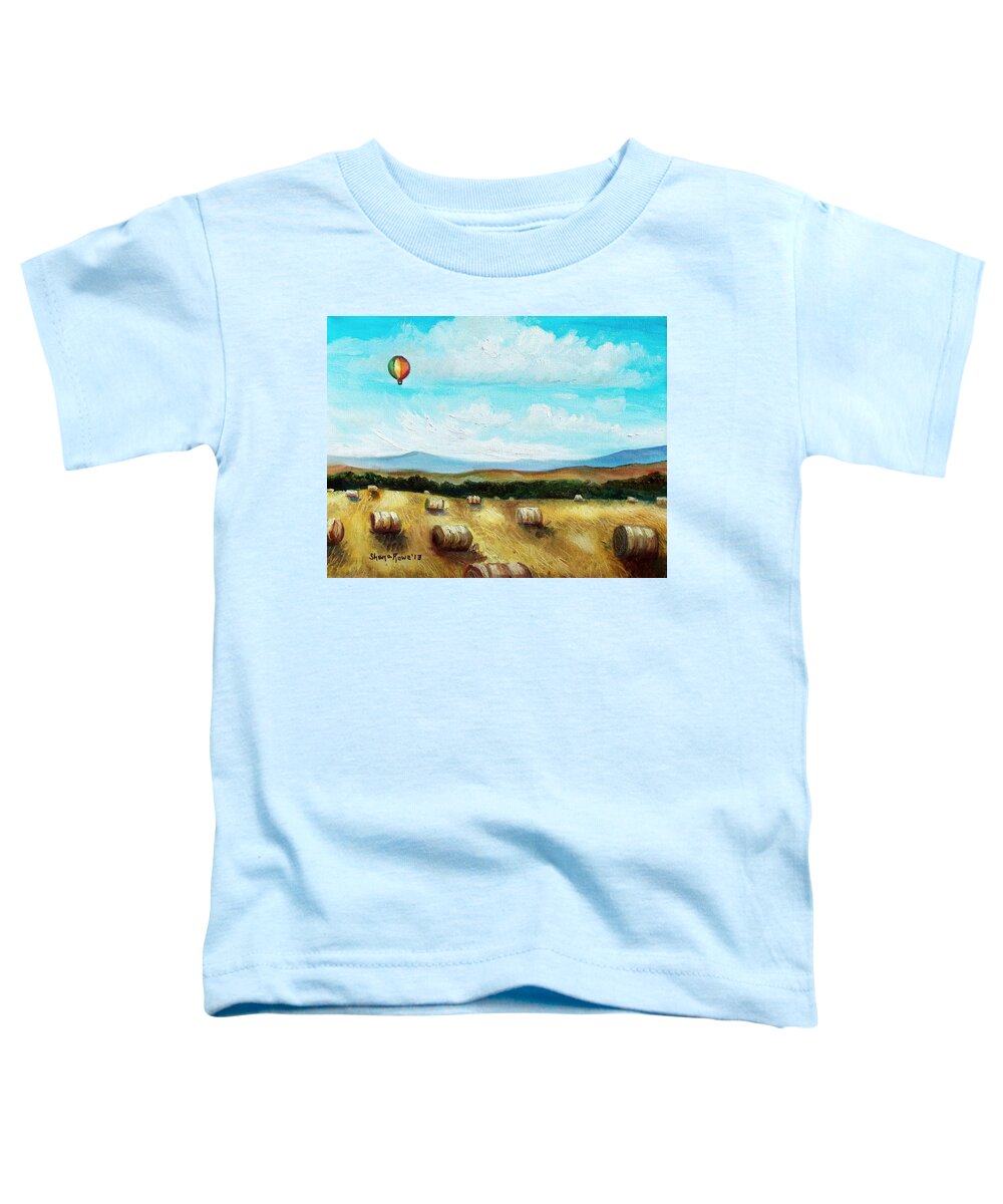 Landscape Toddler T-Shirt featuring the painting Summer Flight 3 by Shana Rowe Jackson