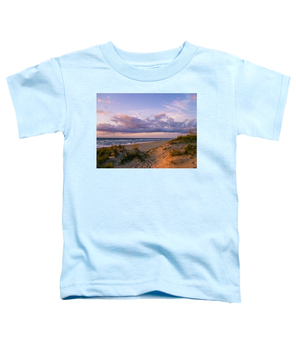 Sunrise Toddler T-Shirt featuring the photograph Sunrise in Rodanthe by Stacy Abbott
