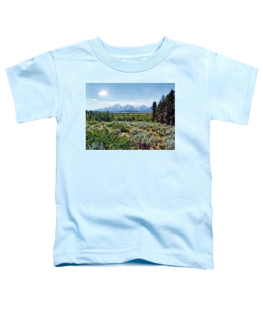 Wyoming Toddler T-Shirt featuring the photograph Tetons 1 by Dawn Eshelman
