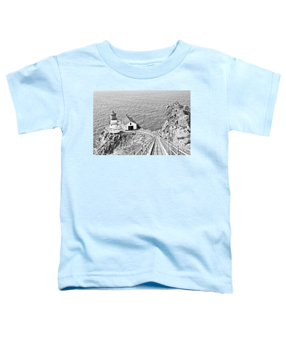Lighthouse Toddler T-Shirt featuring the photograph The Descent To Light by Priya Ghose