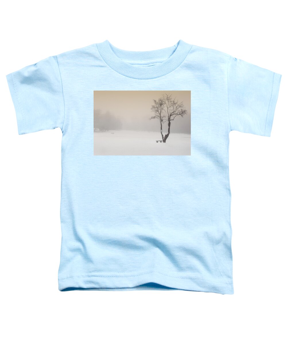 Winter Toddler T-Shirt featuring the photograph The Solitude of Winter by Bill Wakeley