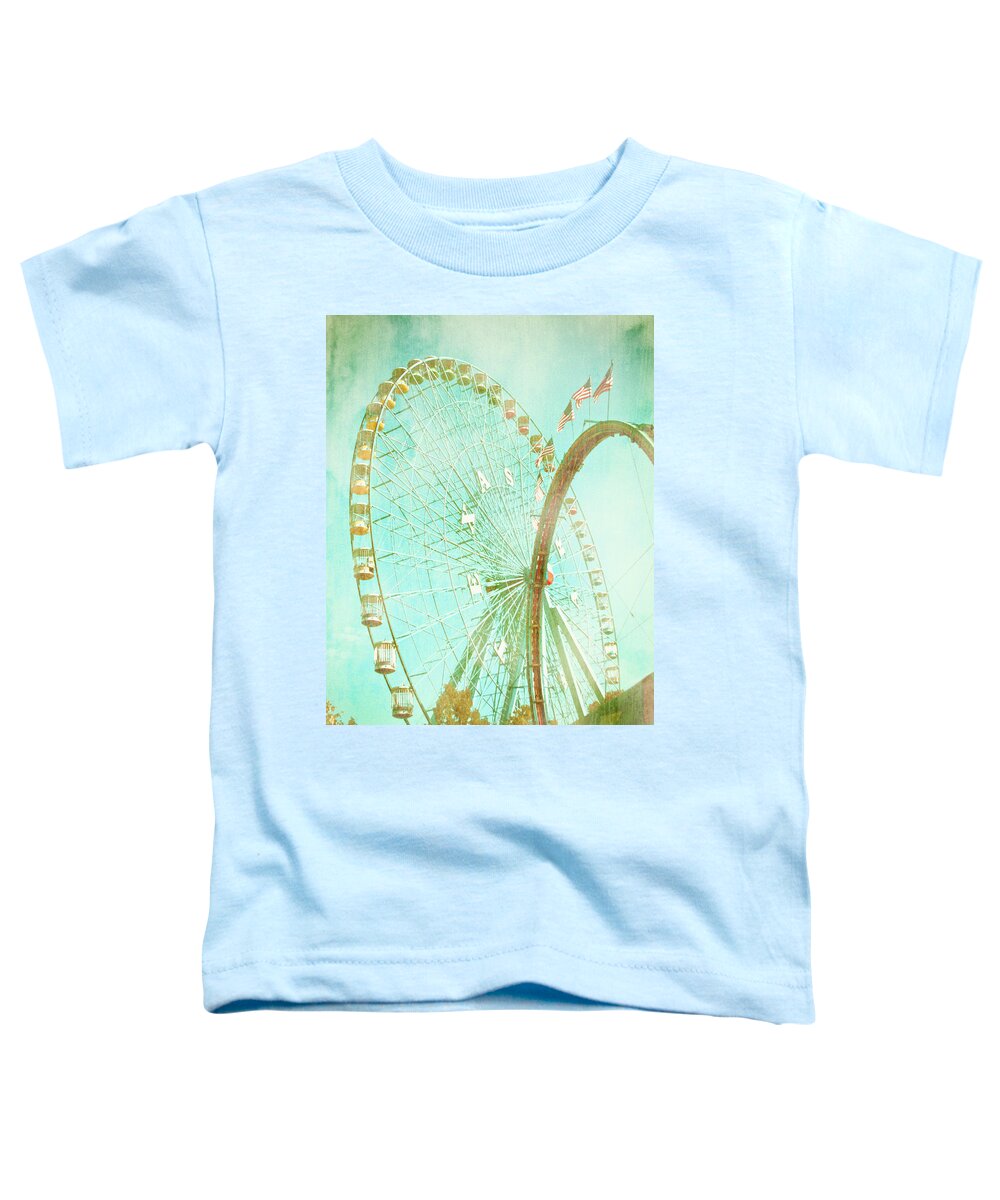 State Fair Toddler T-Shirt featuring the photograph The Texas Star Ferris Wheel by David and Carol Kelly