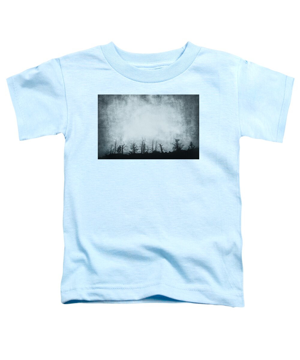 Grunge Toddler T-Shirt featuring the photograph The Trees On The Ridge by Theresa Tahara