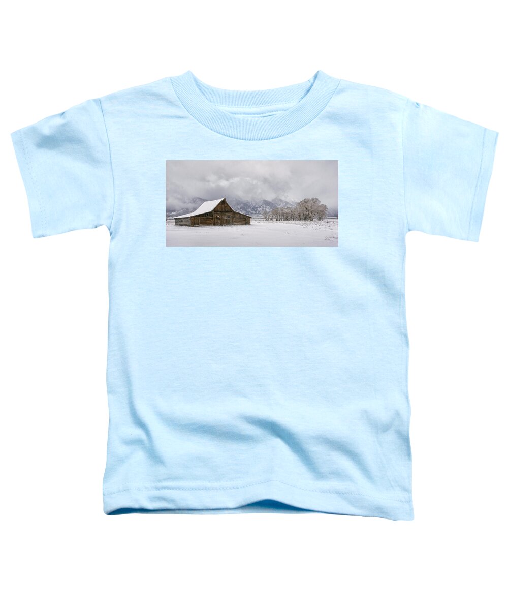 Wyoming Toddler T-Shirt featuring the photograph This Is Winter by Robert Fawcett