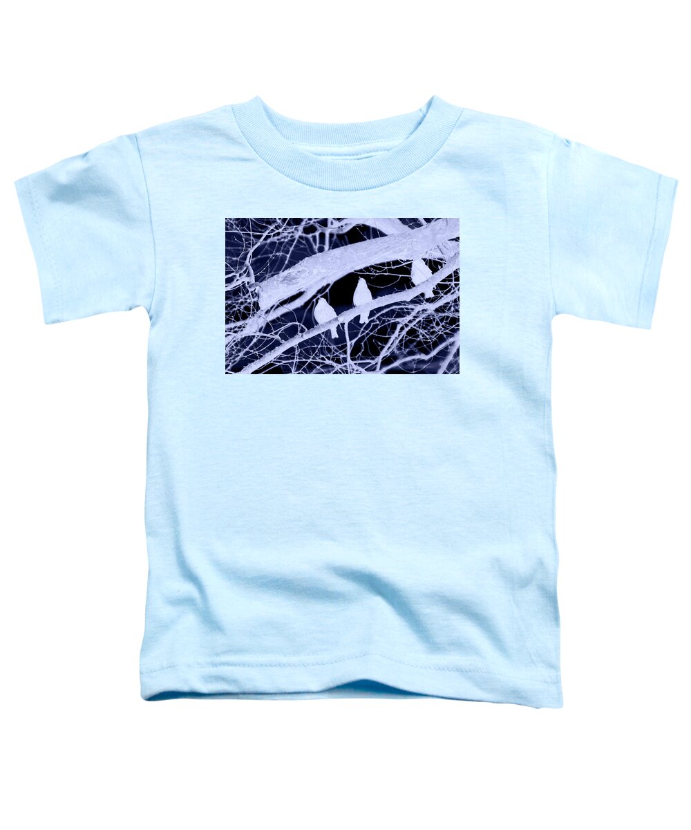 Infrared Toddler T-Shirt featuring the photograph Three on a Limb by Lesa Fine